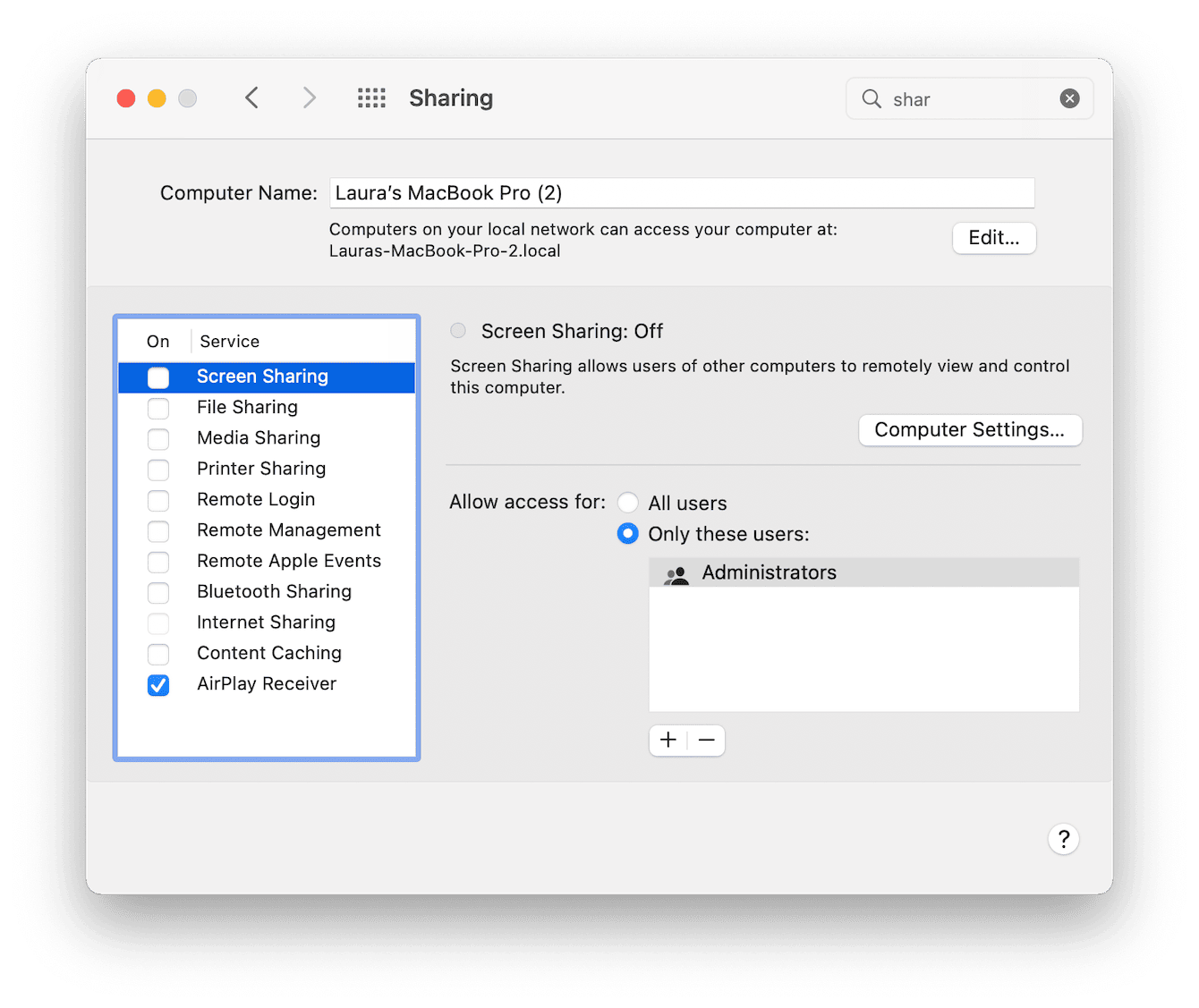 Removing your screen is being observed warning on Mac
